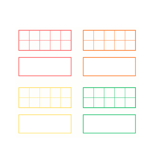 Assortment of Ten Frames | Maths Corner