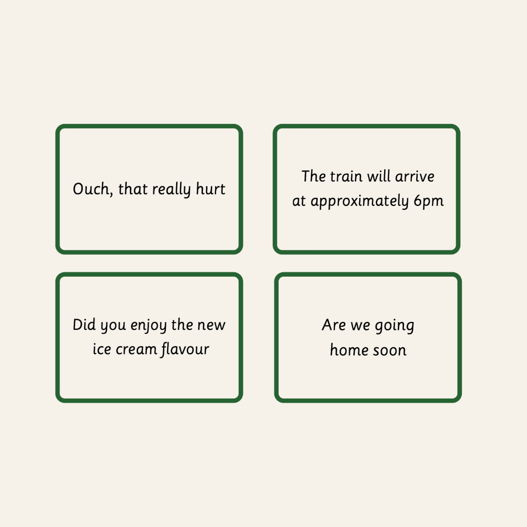 Sorting Cards - Statements, Exclamations or Questions