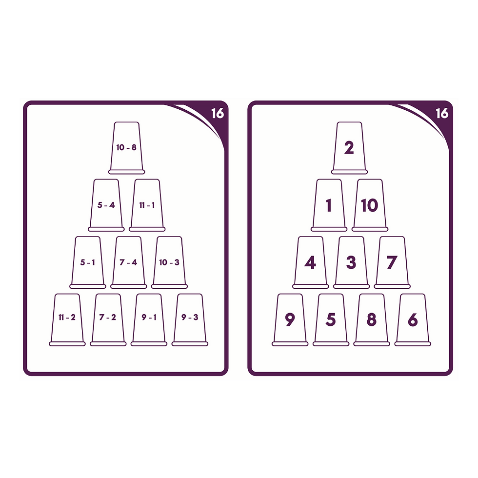 Thumbnail: Years 1 and 2 Cup Stack Cards