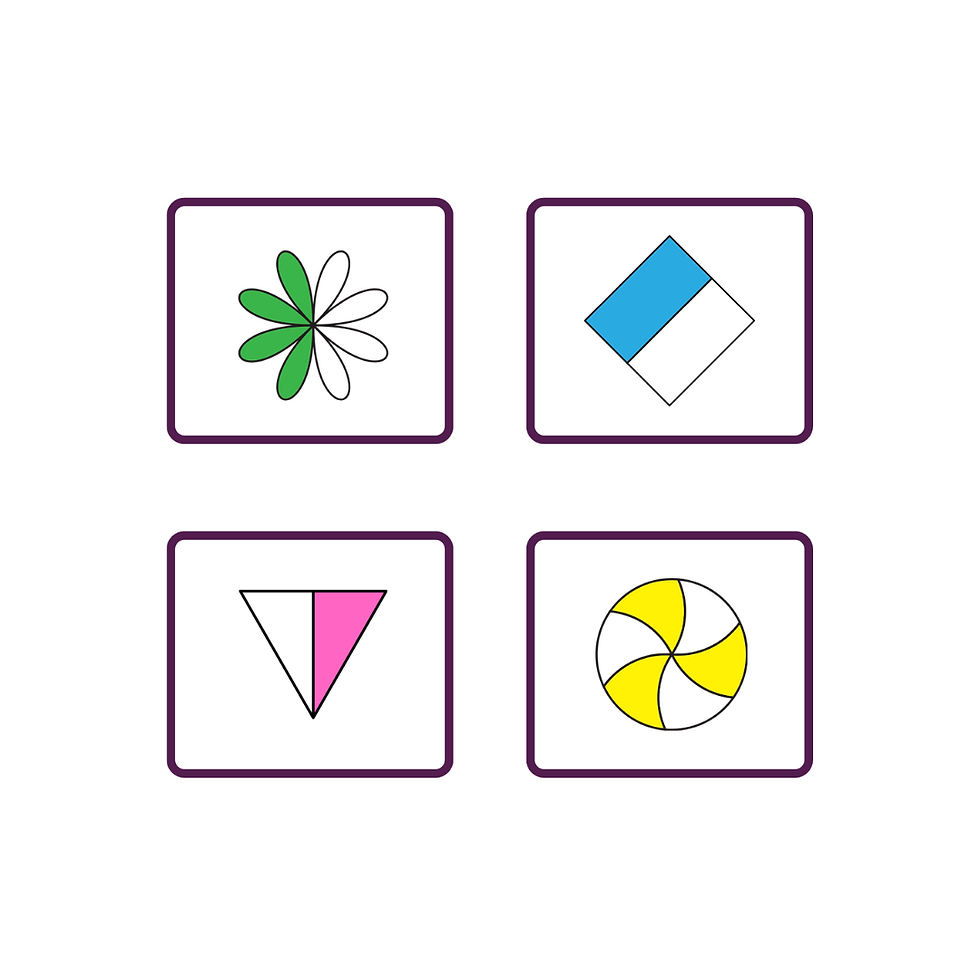 Thumbnail: Fraction Sorting Cards - 1/4, 1/3, 1/2 and 1 whole