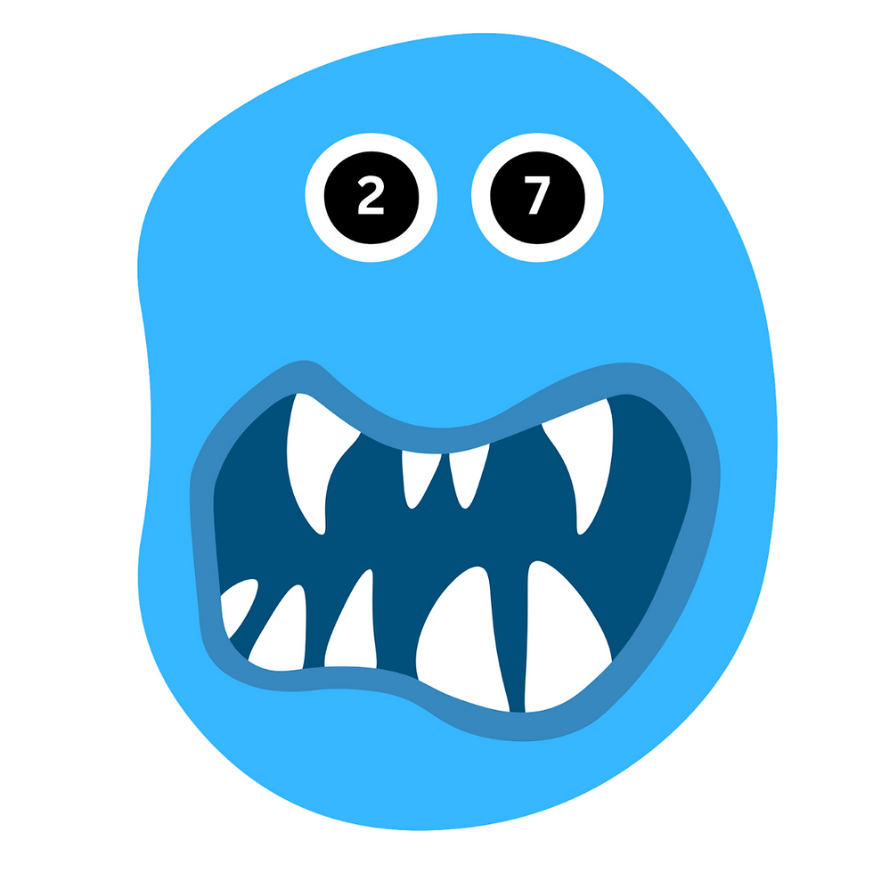 Thumbnail: Place Value Monster Mouths - 2-digit numbers