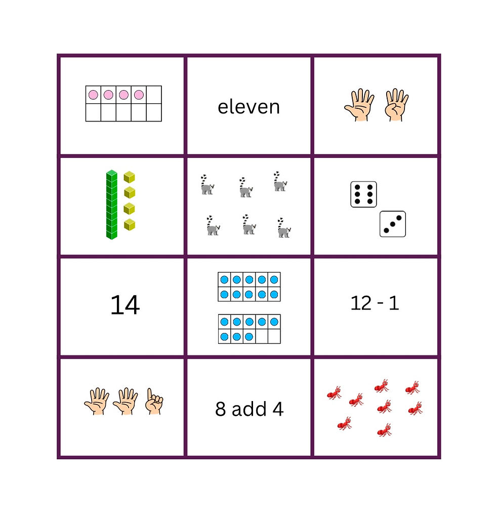 Thumbnail: Year One Bingo Cards