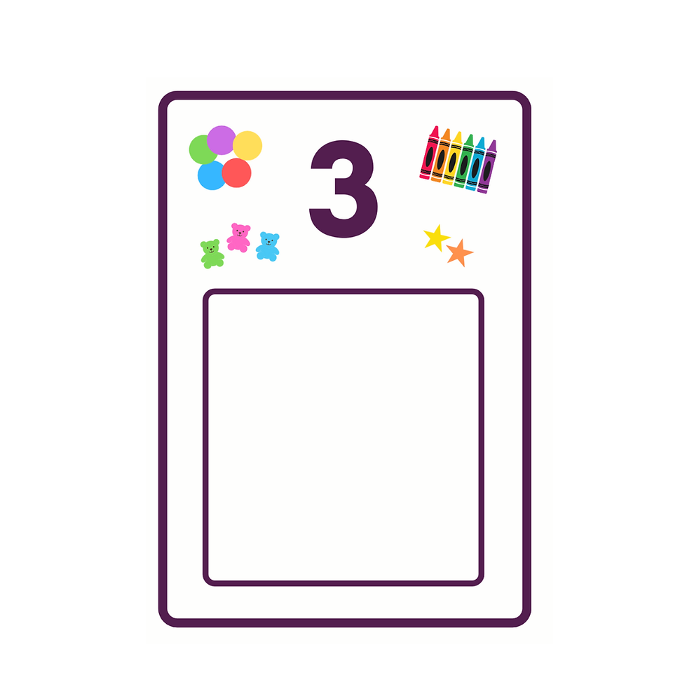 1 - 10 Object Cards