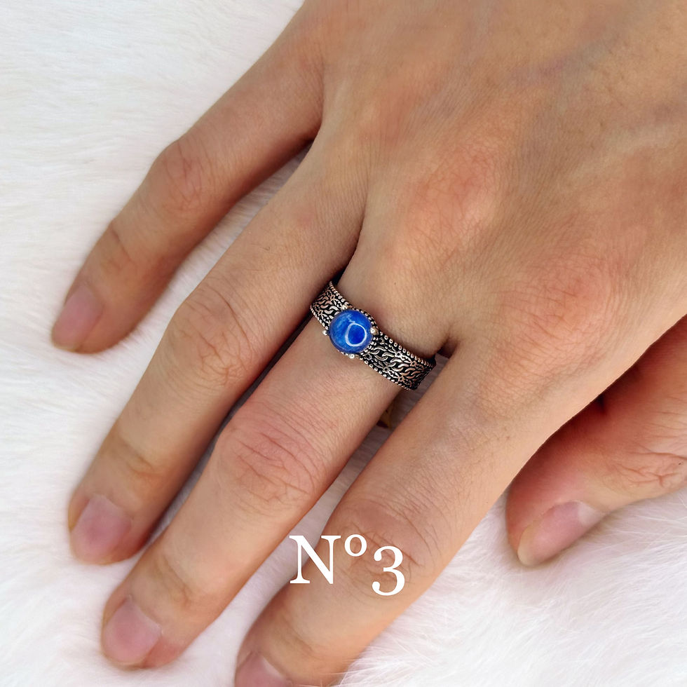 Miniature : Bague Cyanite Bleue