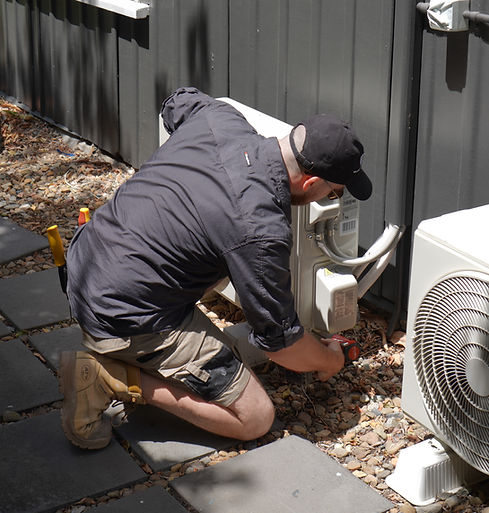 Split system air conditioning installation in Brisbane by Elite Circuit Solutions