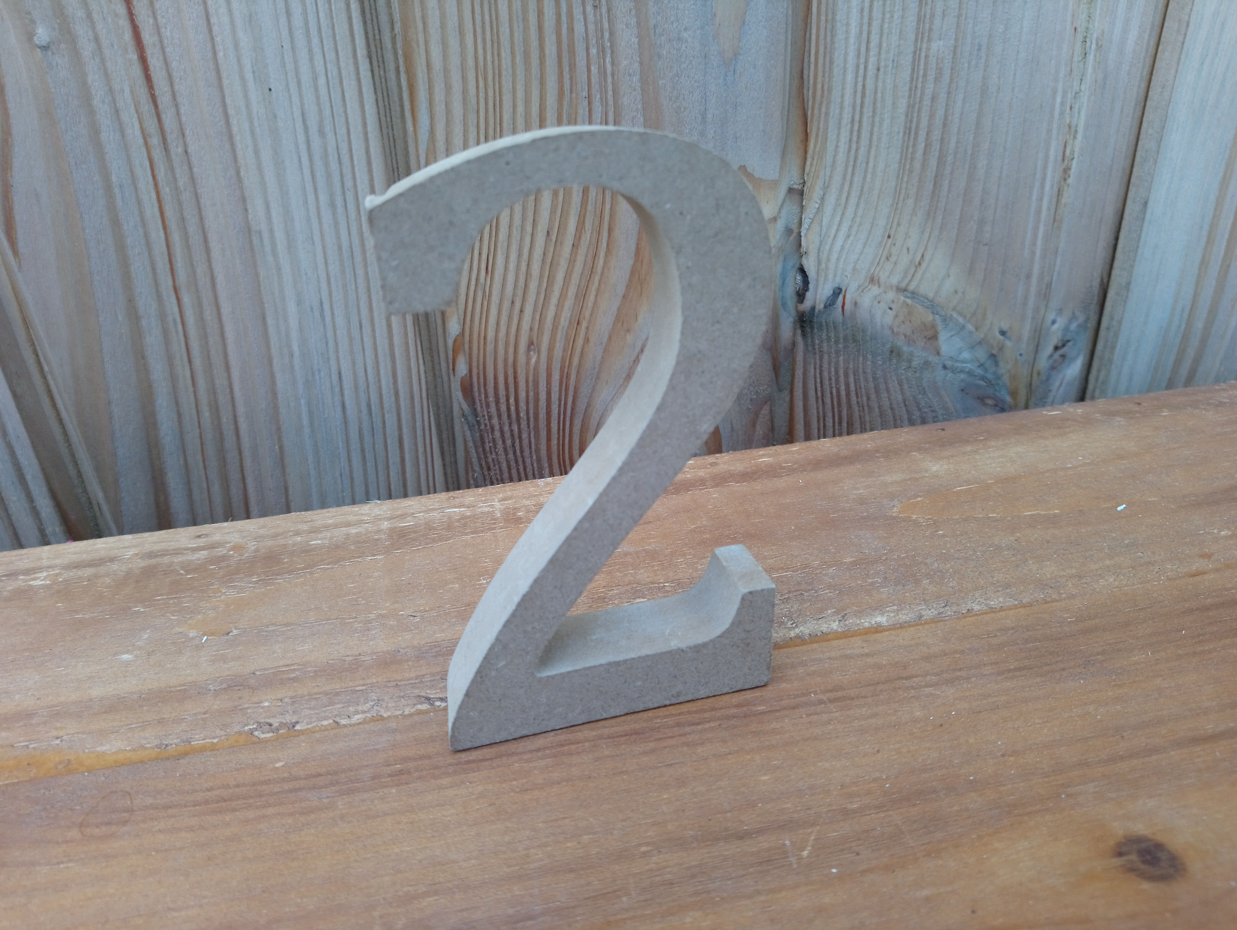 Table Number - 3D - Silver