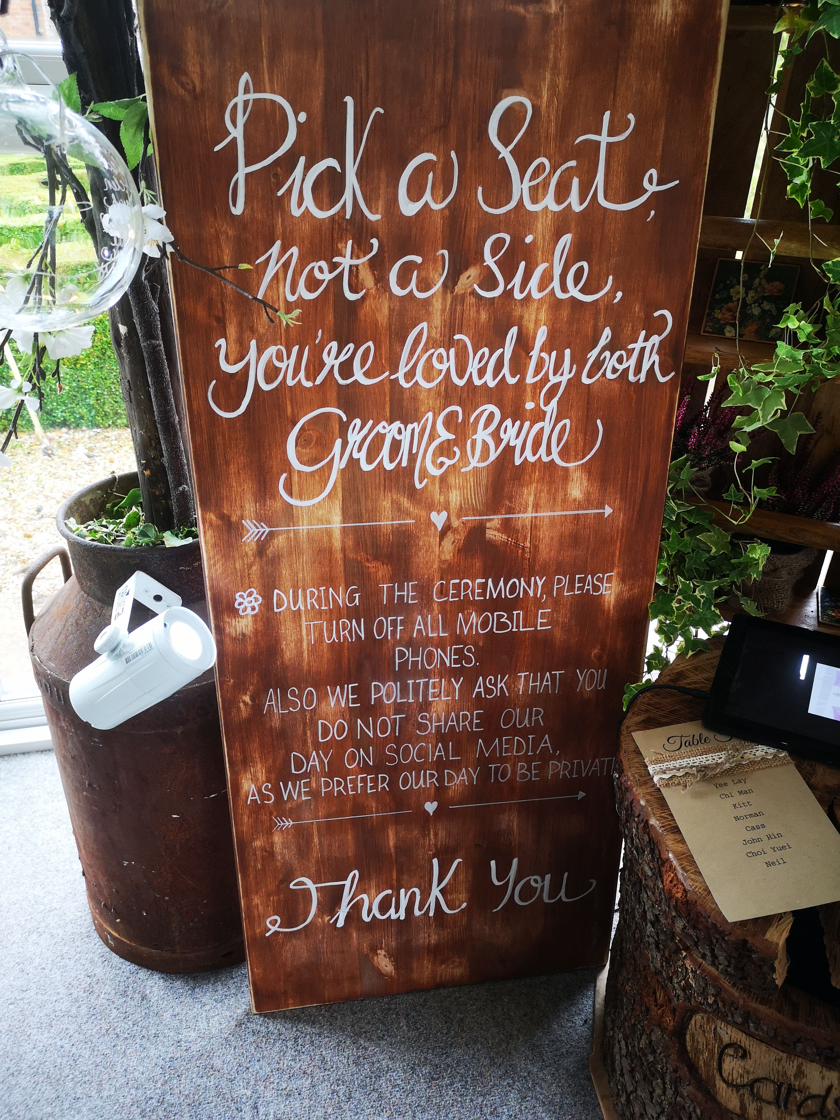 Sign - Bespoke - Natural Wood (Large)