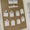 Thumbnail: Table Plan - Ivory Frame - Hessian Back - Printed Tag Stationery