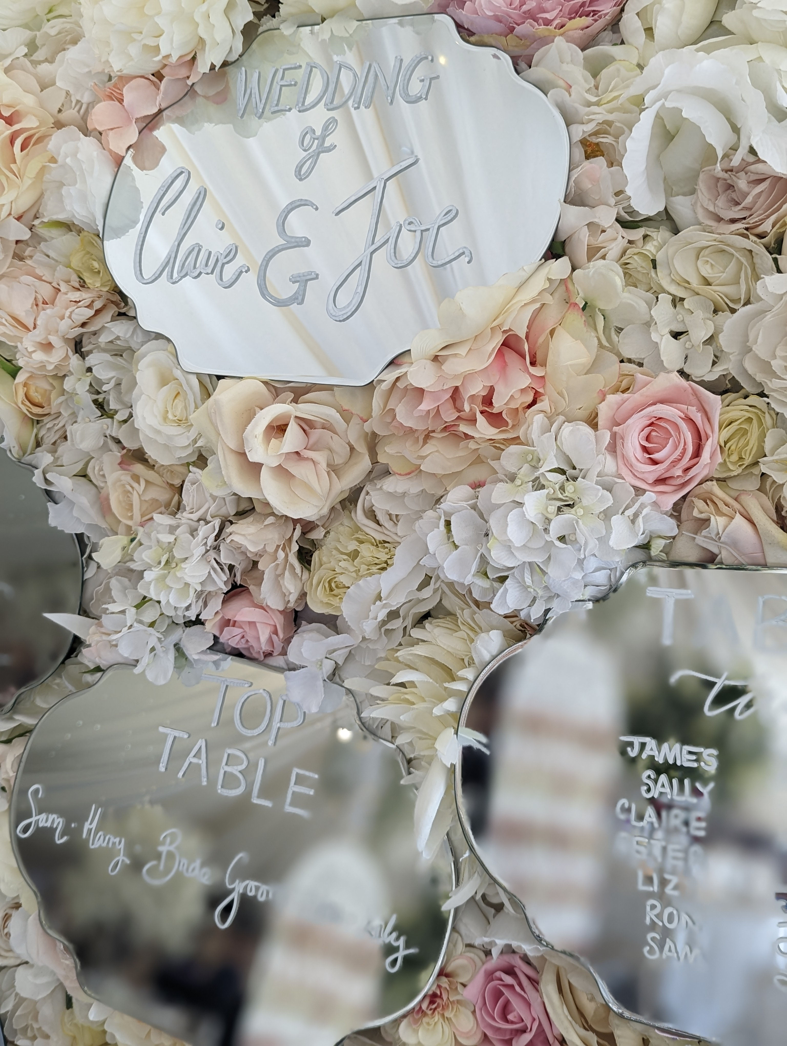 Flowerwall Seating Plan Hire