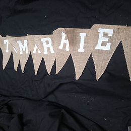 Bunting - Hessian Just Married