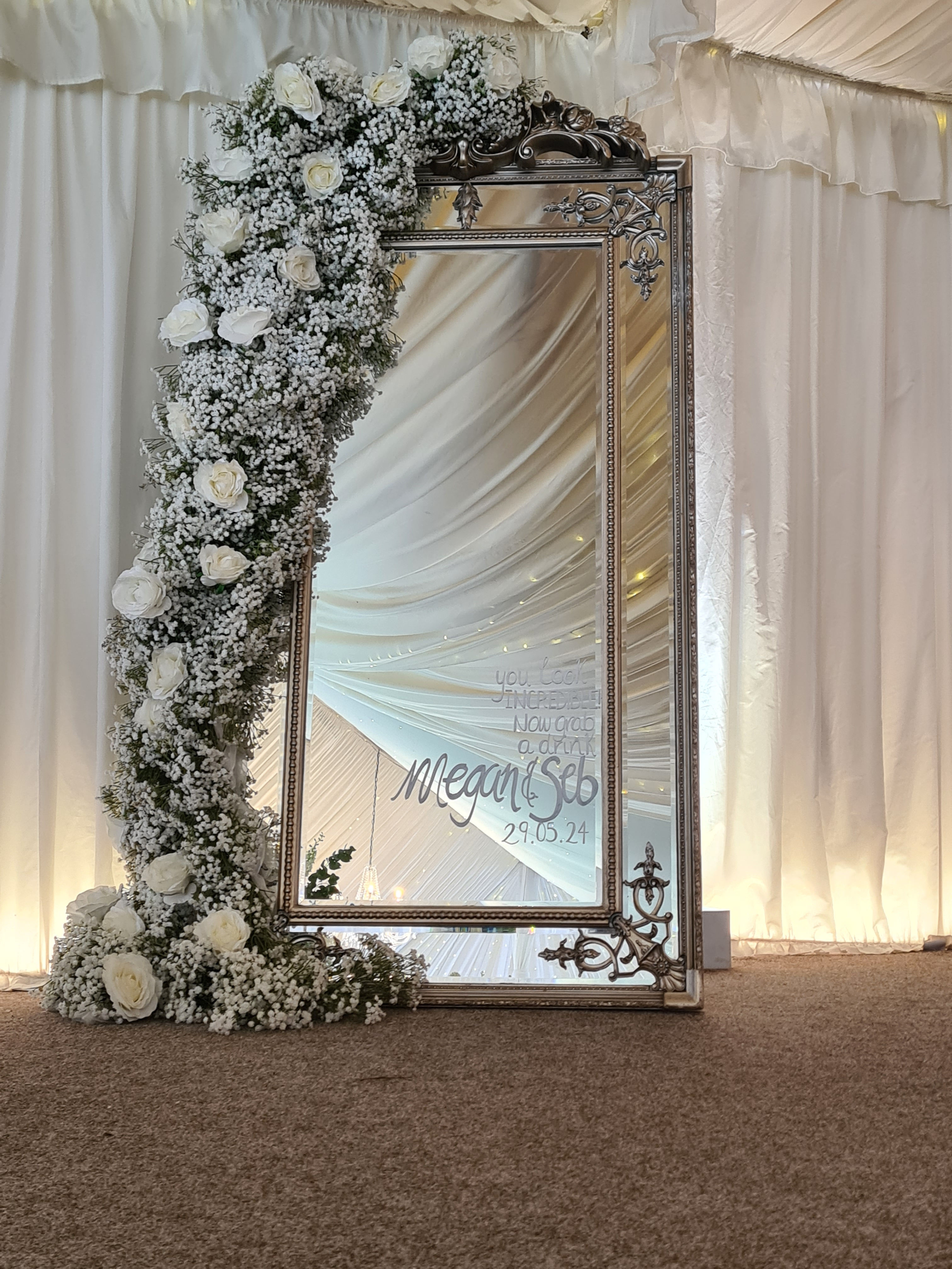 Floor Standing Mirror - Selfie Mirror - Free Standing  - Hand Written