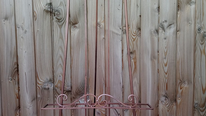 Easel - Floor Standing - Metal - Rose Gold - Hire Price