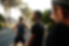 Behind the Scenes Foto von einer Sportproduktion mit 2 male models