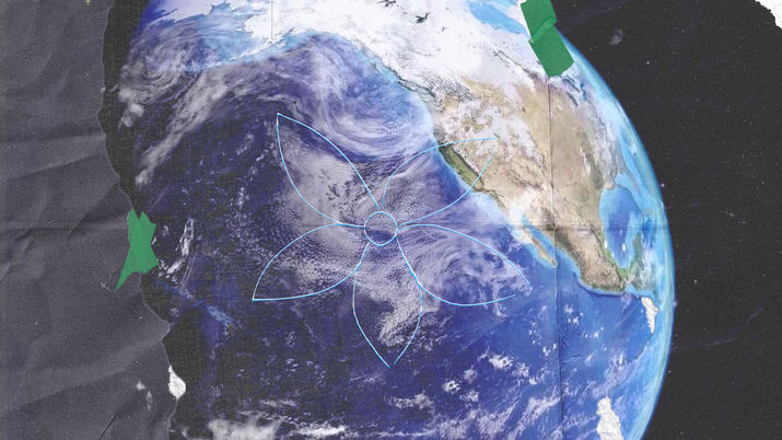 Grafisches Element aus dem Film über einer Outdoor-Marke