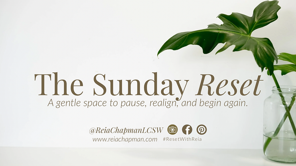 Ritual Over Routine | The Sunday Reset, Vol. 4