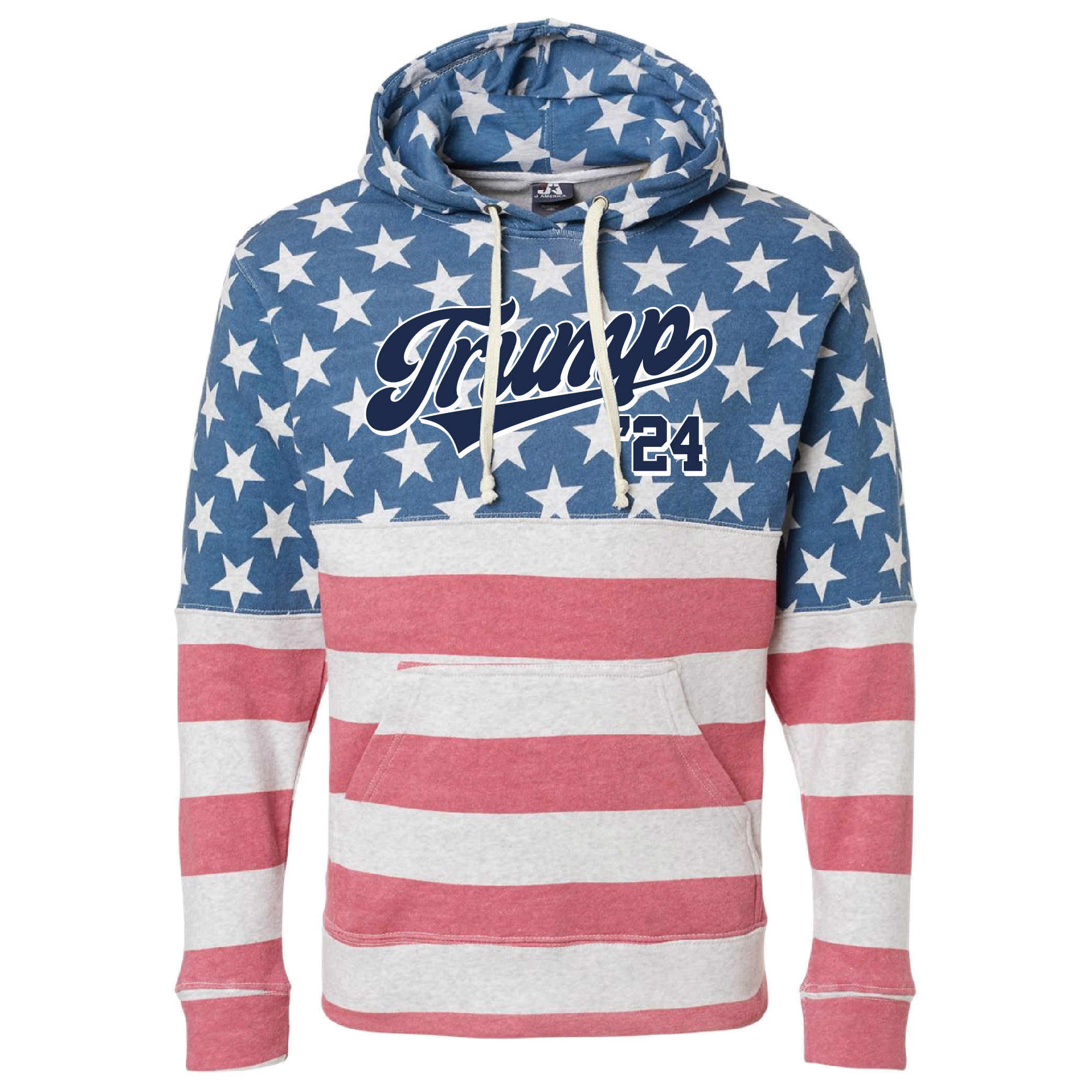 Trump 24 American Flag Hoodie