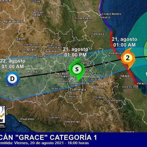 EN PRÓXIMAS HORAS SE ESPERA EL INGRESO AL PAÍS DE “GRACE”