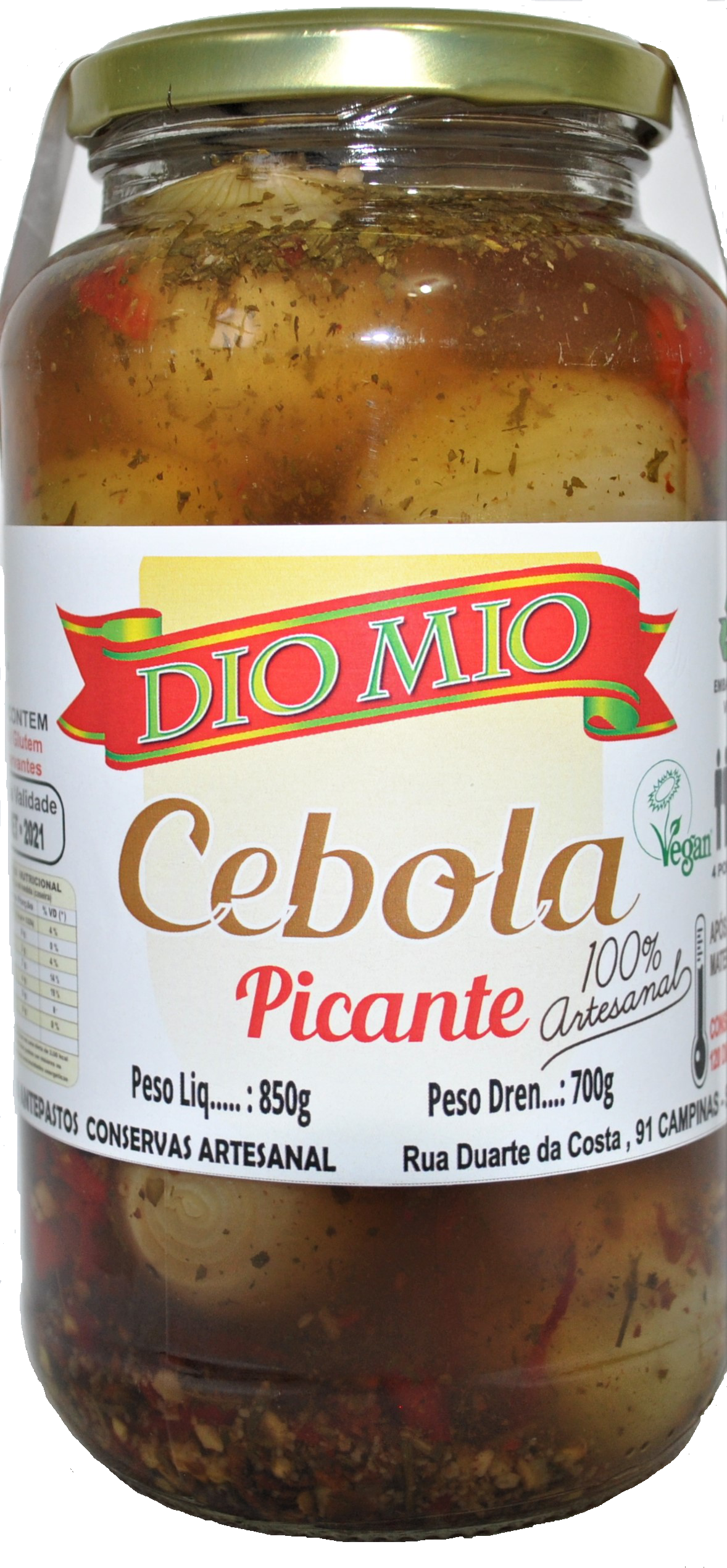 PICKLES CEBOLA - PICANTE - 850gr
