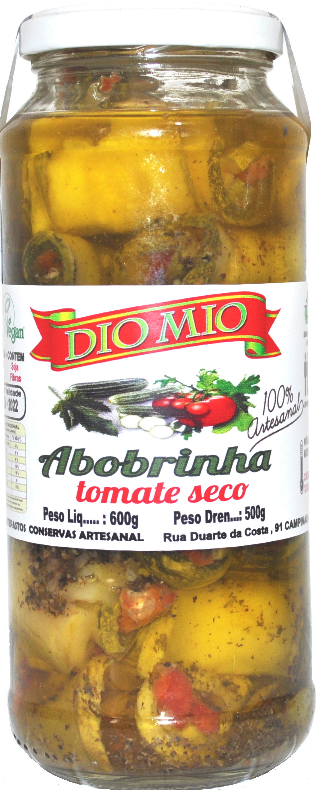 ABOBRINHA com TOMATE SECO -