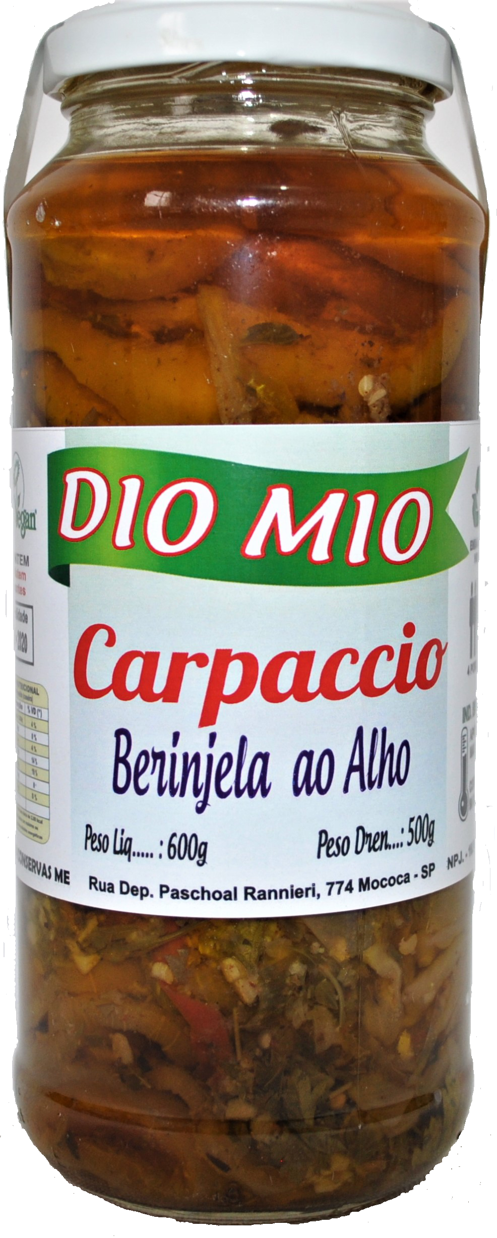 CARPACCIO de BERINJELA ao ALHO
