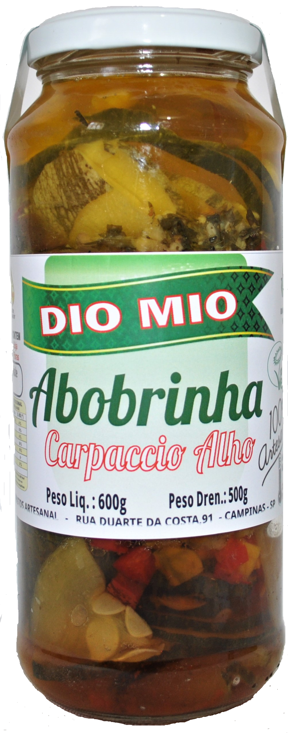 CARPACCIO DE ABOBRINHA ALHO