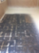 We removed tile and then applied a base layer of resurfacer.