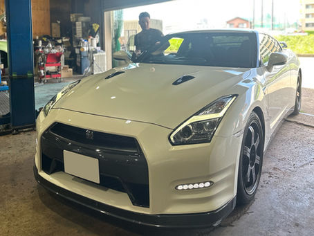 R35 GT-R センターパイプ交換作業!