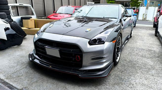 R35 GT-R サイドステップ クリア塗装&取付作業🚗✨