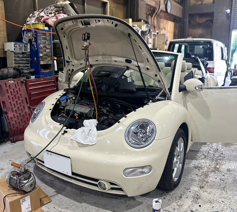 VW フォルクスワーゲン　空冷ビートル　1974年　エバポレーター　クーラー 電動クーラーを付けようかと思う。 その2（フォルクスワーゲン