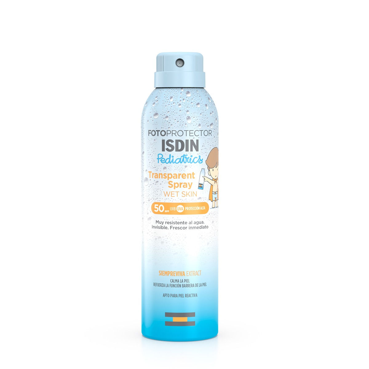 Fotoprotector ISDIN Transparent Spray WET SKIN Pediatrics SPF 50+