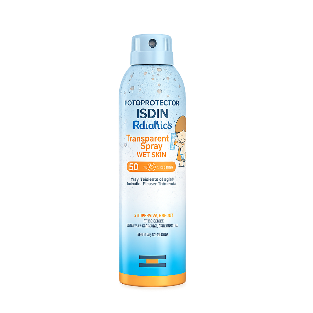 Fotoprotector ISDIN Transparent Spray WET SKIN Pediatrics SPF 50+