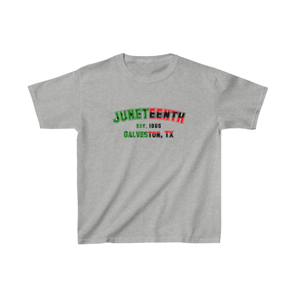 Thumbnail: College-Style Juneteenth Youth Tee (Flag Variation)