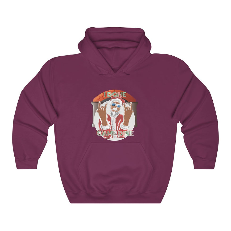 Thumbnail: Black Santa hoodie (new - multiple colors)
