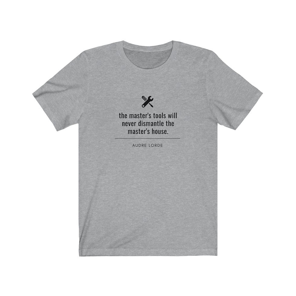 Thumbnail: Audre Lorde (the Master's Tools...) tee (multiple colors)