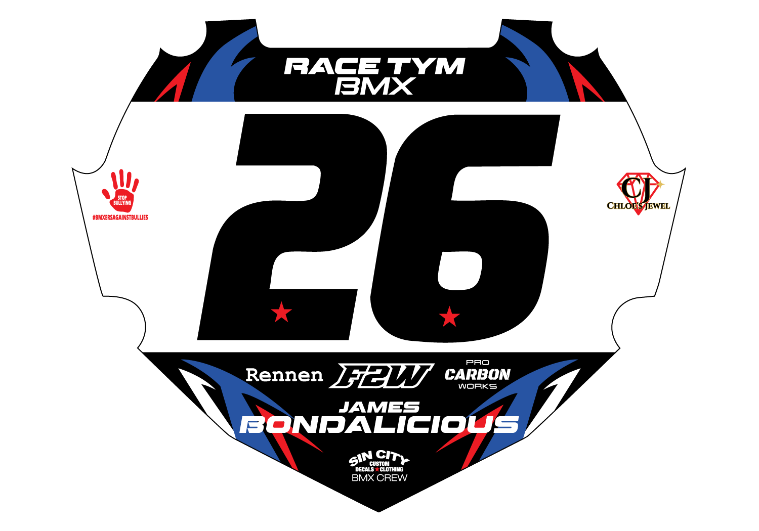 2026 Race Tym box Plate Insert