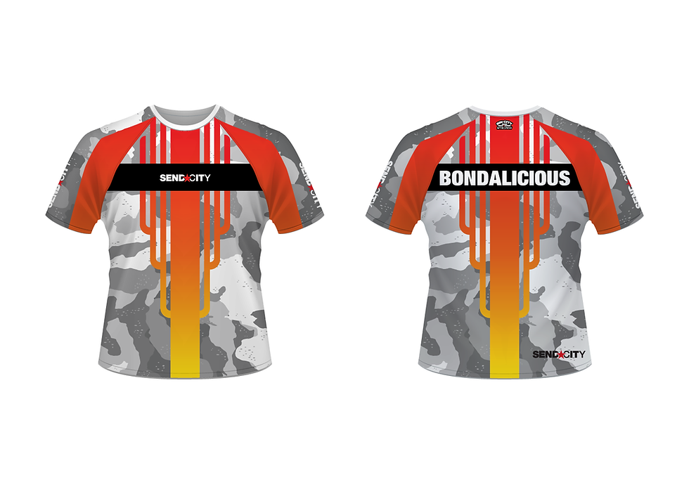 Thumbnail: SEND CITY - Camo Cactus MTB/BMX Semi-Custom SS Jersey