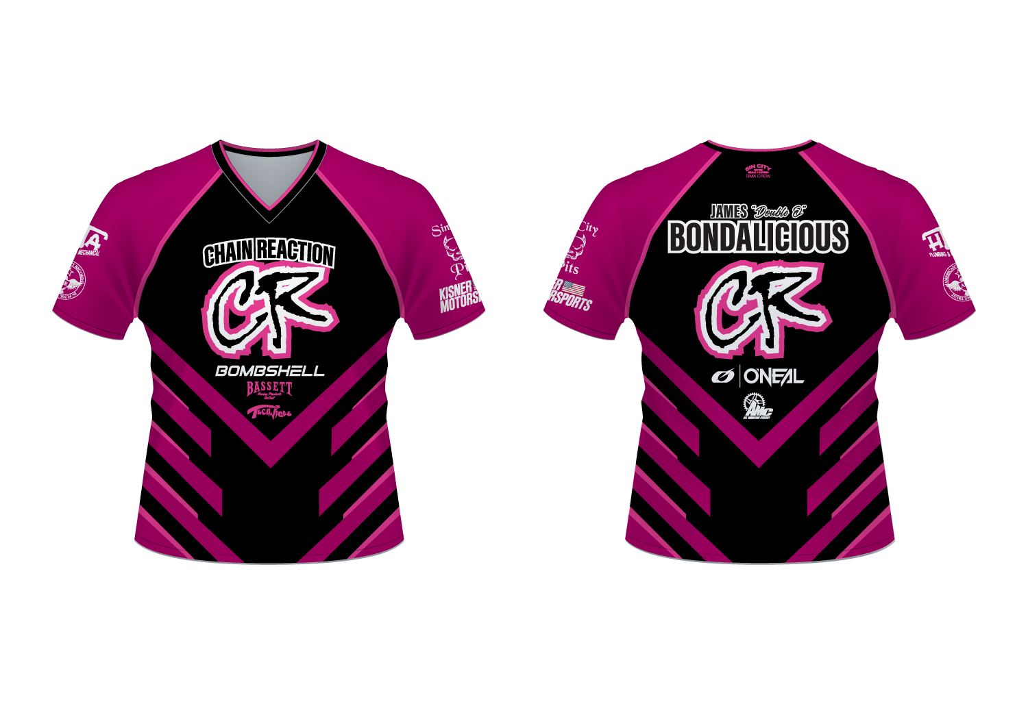 2026 Chain Reaction Team Pit Shirt (Pink)