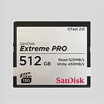 Sandisk 512GB 525MB/s CFAST 2.0 Card