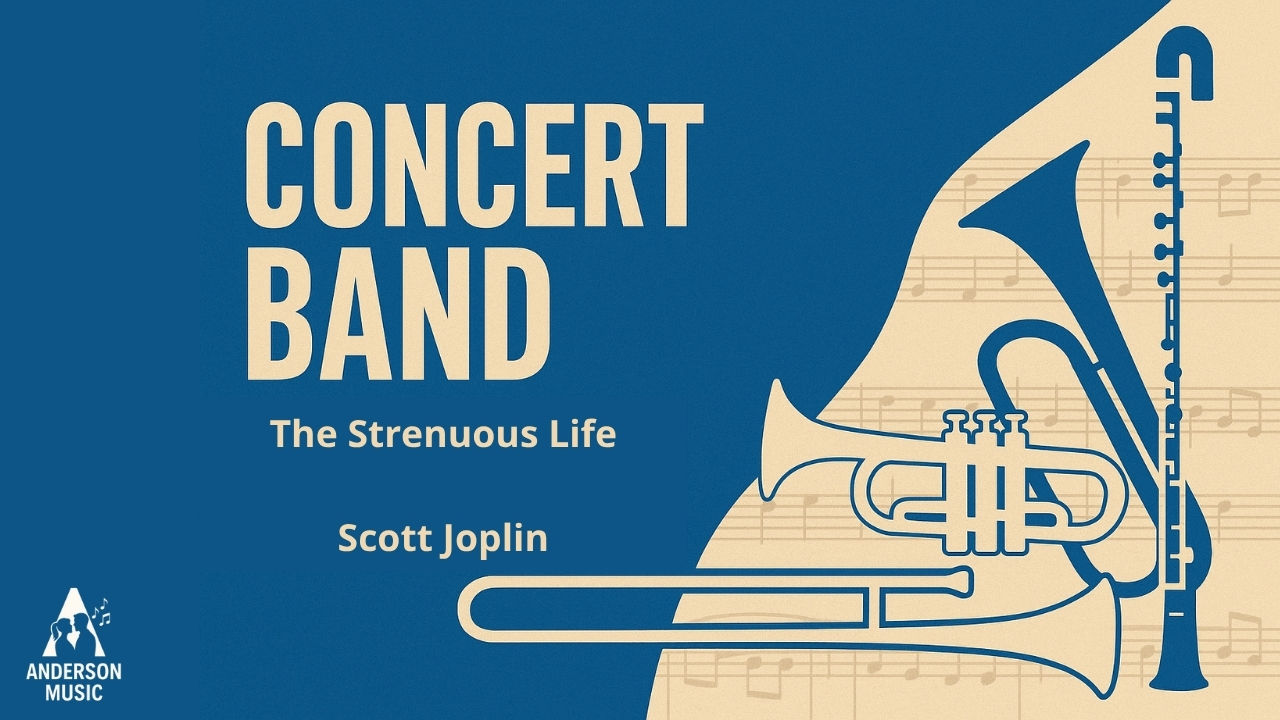 Scott Joplin The Strenuous Life concert band score cover