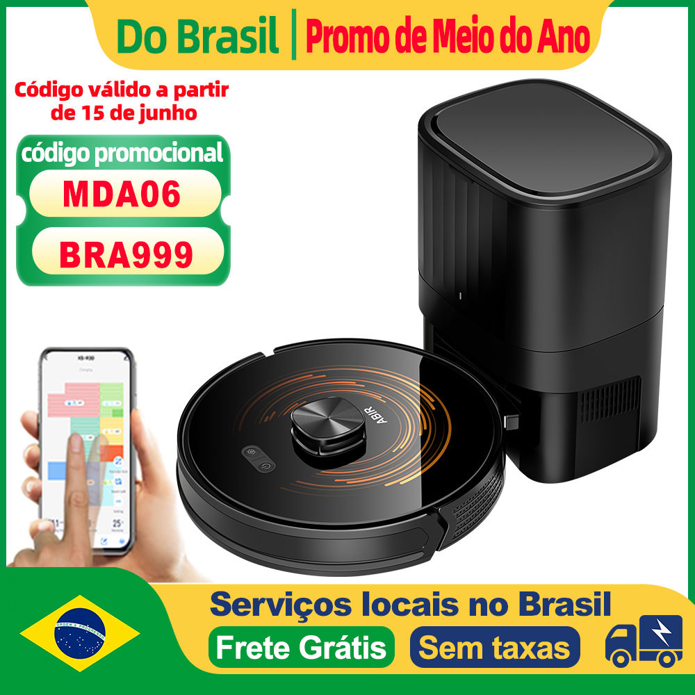 Robô Aspirador K30 com compartimento de pó autolimpante