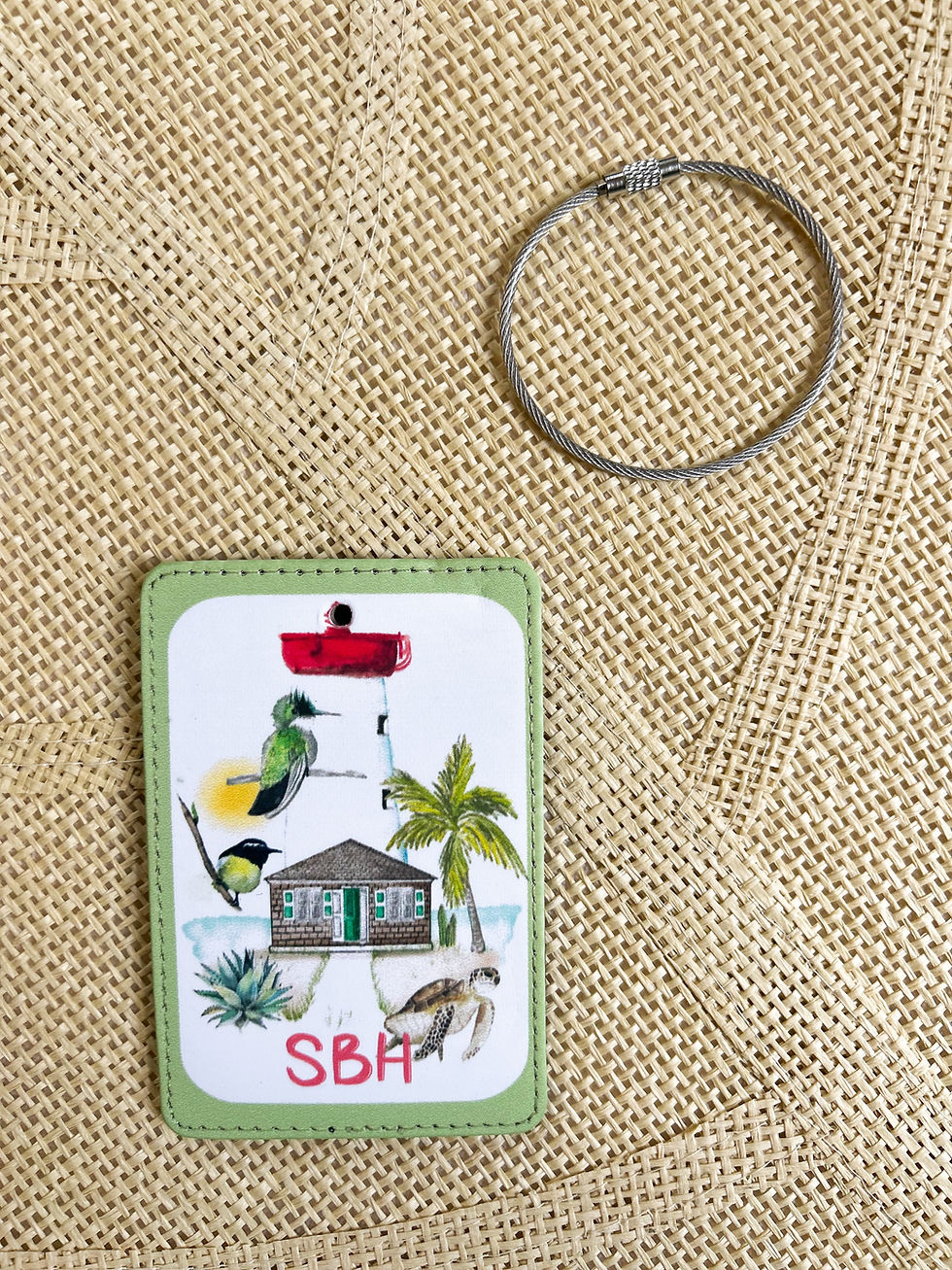 Miniature : Etiquette bagage verte