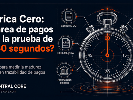 Métrica Cero trazabilidad pagos — criterio de 60 segundos para medir madurez operativa en pagos a proveedores México