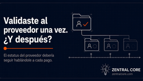 Control de alta de proveedores pagos validación continua — Zentral Core