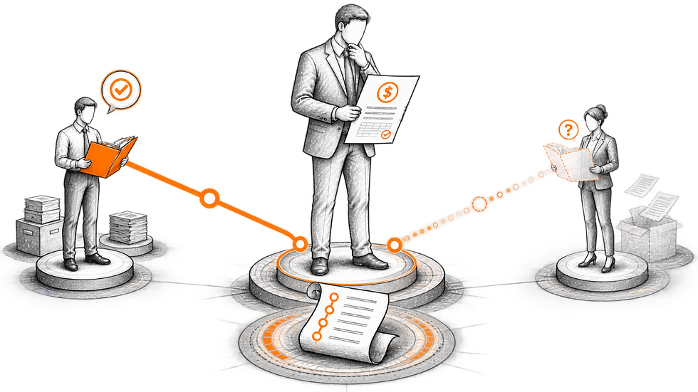 Control de autorizaciones de pago a proveedores: contexto disponible vs. contexto perdido