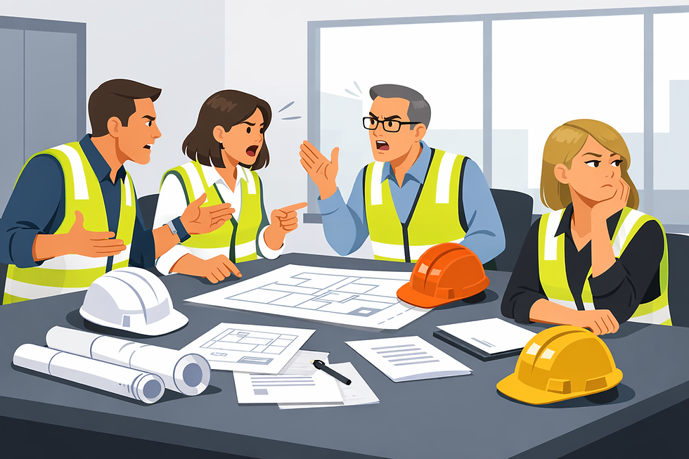 Conflit  au sein du groupement d'enterises; médiation de projet nécessaire