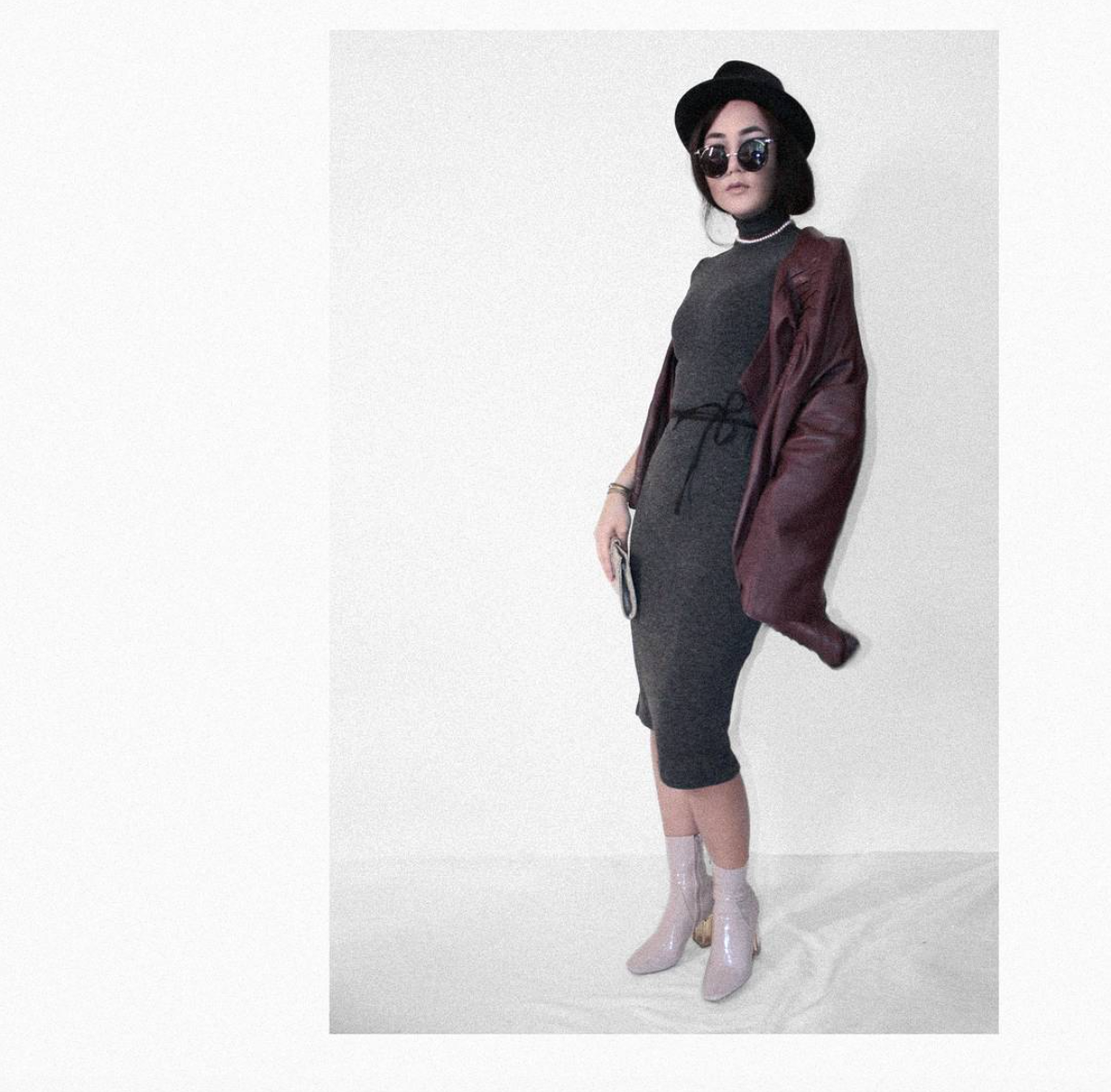 Vintage Biker-Lederjacke