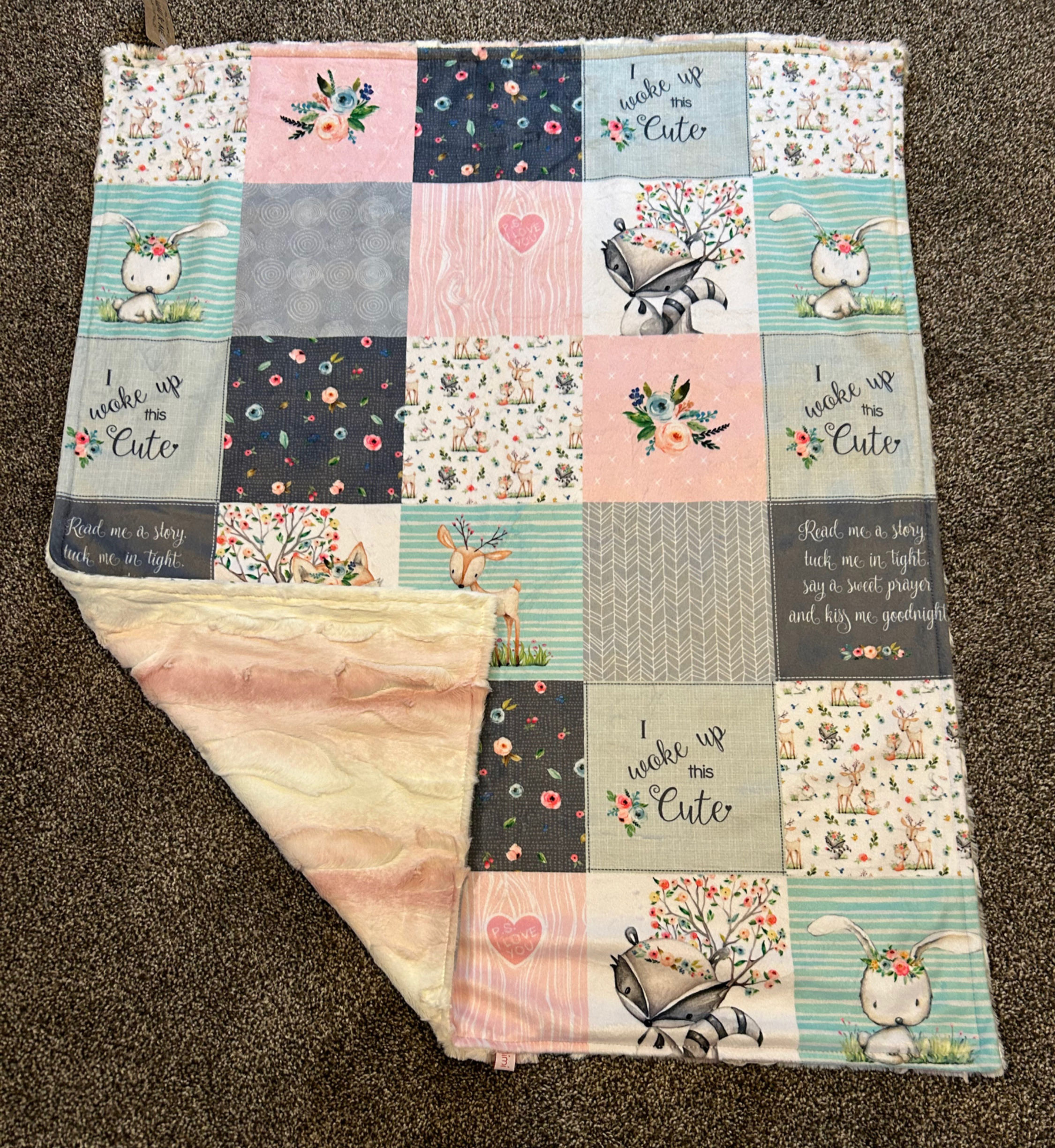 Small baby blanket 35x28"