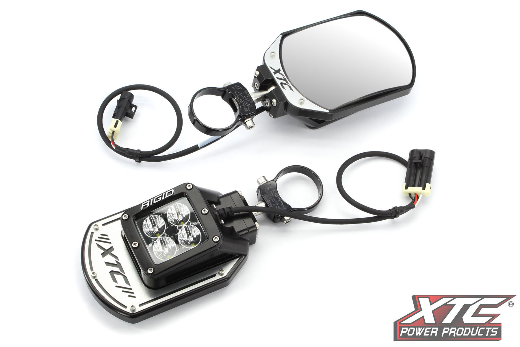 XTC POWER PRODUCTS - SIDE MIRRORS W/2.00 CLAMP ROLL CAGE BAR CLAMP 2.00 - SIX12-