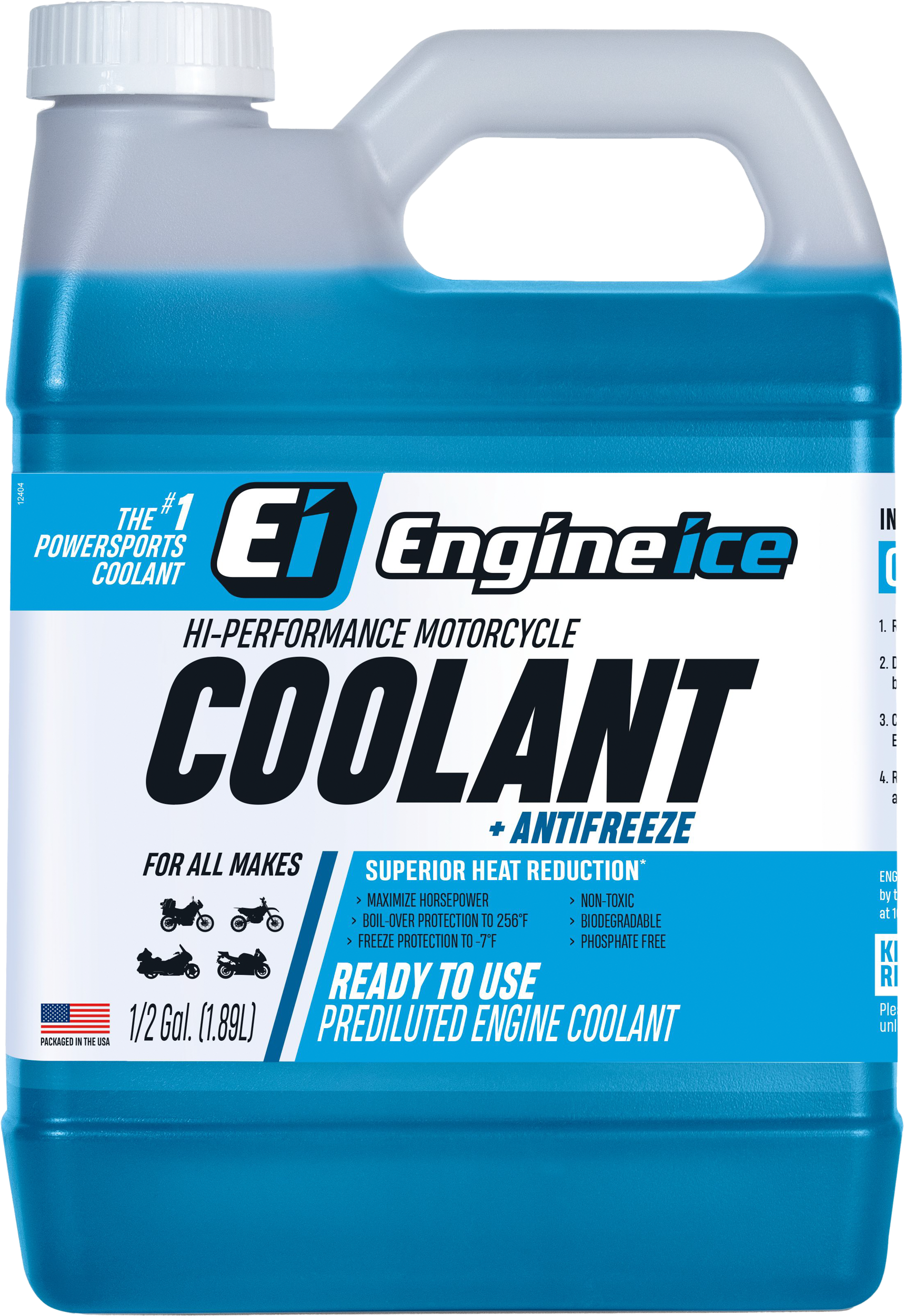 ENGINE ICE - HI-PERFORMANCE COOLANT 1/2 GAL - 10850 1/2 GAL