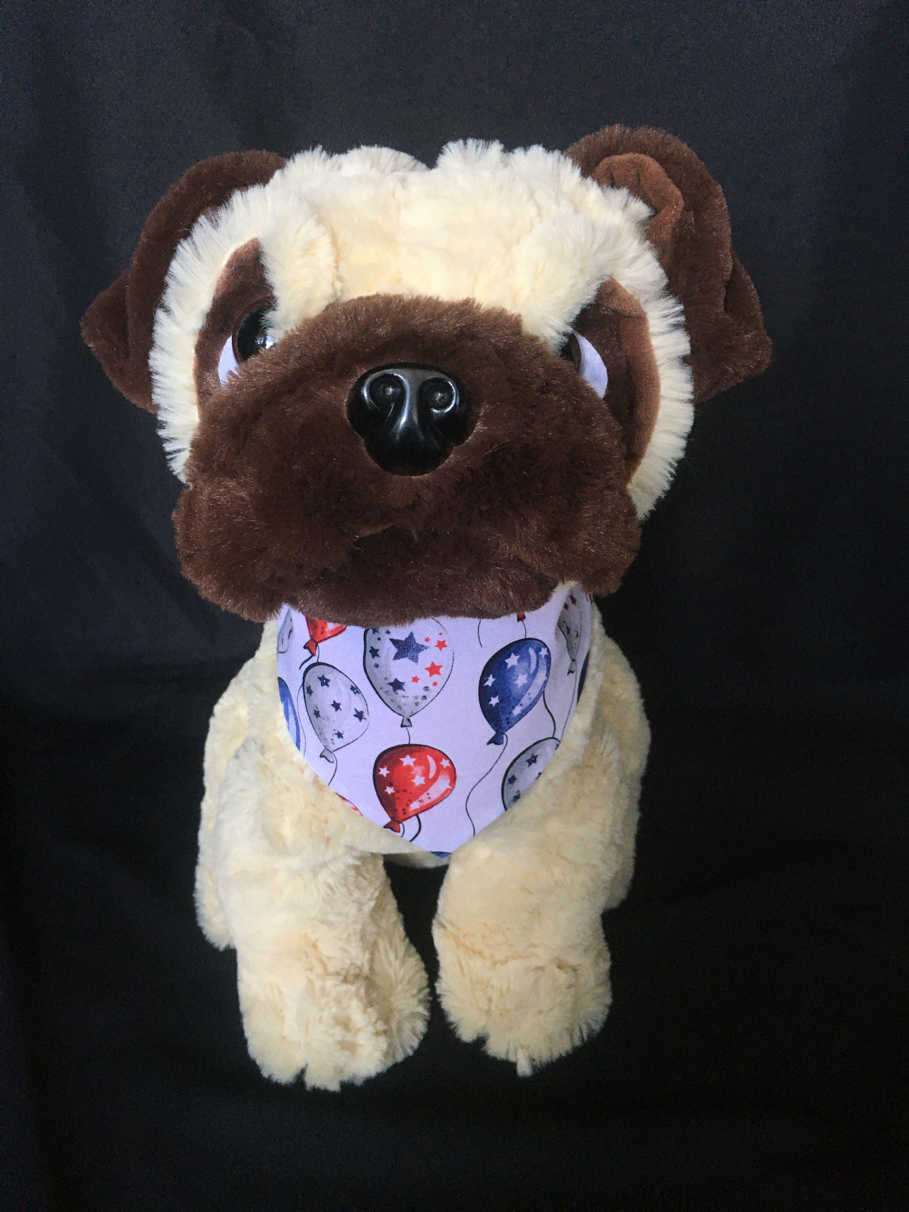 Patriotic Balloons Dog Bandana or Bow Tie